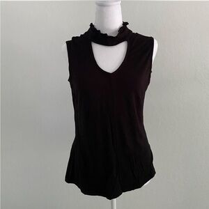 Nanette Lepore Black Sleeveless Tank Top